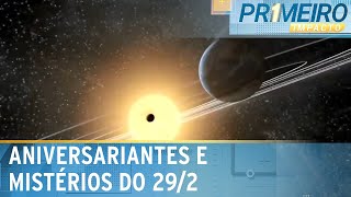 Ano bissexto quem são os aniversariantes do dia 29 de fevereiro  Primeiro Impacto 290224 [upl. by Ilarrold271]