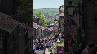 Beautiful Haworth during 1940s Weekend shorts englishcountryside haworth thegodfather yorkshire [upl. by Mackay485]