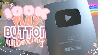 Unboxing My 100K YOUTUBE PLAYBUTTON  with face  Pxiypip [upl. by Rekyr]