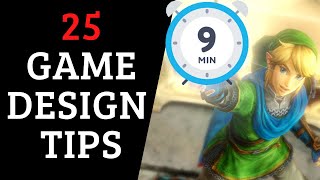 25 Game Design Tips in 9 Minutes [upl. by Werna744]