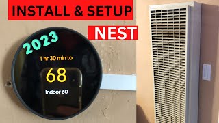 Nest Thermostat with Gas Wall Heater Install and Setup [upl. by Mayeda]