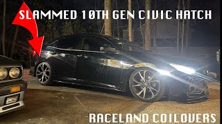 BRI’s 10th GEN CIVIC SPORT TOURING GETS RACELAND COILOVERS [upl. by Aidin]