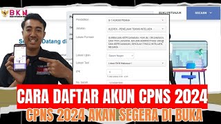 WAJIB BUAT AKUN DULU  BEGINI CARA DAFTAR CPNS 2024  PEMBUATAN AKUN SSCASN 2024 cpns2024 [upl. by Ahel]