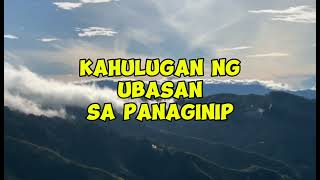 KAHULUGAN NG UBASAN SA PANAGINIP [upl. by Winifred]