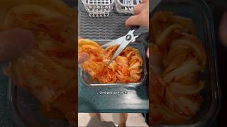 Easy Kimchi Noodle Recipe 🍜🔥 Day 8 of eating Korean food EVERYDAY koreanfood [upl. by Akineg998]