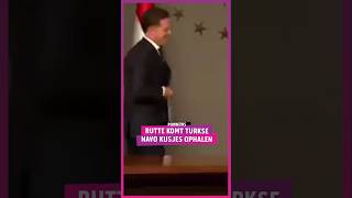 Turkse dictator Erdogan heeft totale schijt aan uitgestoken hand Rutte pownews rutte navochef [upl. by Nnylirej]