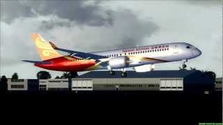 Hainan Airlines C919 landing at Vientiane  FSX [upl. by Aislehc]