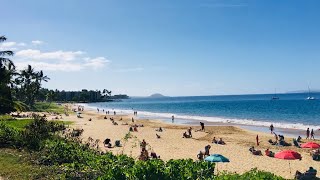 🌴🅻🅸🆅🅴🌴Hawaii Beach Sound🔊from Kihei Maui Island🤿Kamaole Beach Park🩳👙Webcam🌞🏄🏼 [upl. by Zeralda]