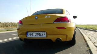 BMW Z4 sDrive 35is E89 DKG  Exhaust sound  Start up reving and takeoff [upl. by Lyrak]