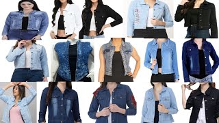 Stylish denim jacket  Latest jeans denim jacket for girls Denim jacket different colours for girls [upl. by Aguayo]