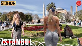 ISTANBUL TURKEY 2024 CITY CENTER OLD CITY SULTANAHMET TOURISTIC DISTRICT 4K WALKING TOUR VIDEO [upl. by Gambrill]