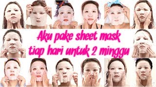 Aku Pake Sheet Mask TIAP HARI Untuk 2 Minggu [upl. by Dexter]