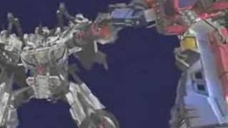 Transformers Cybertron Optimus Prime vs Galvatron [upl. by Ahtnamys]