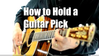 How to Use A Pick  Guitar Lesson [upl. by Salguod6]