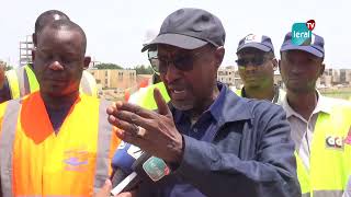 Zone de captage Mamour Diallo DG ONAS en visite de chantier a supervisé lavancement des travaux [upl. by Norga203]