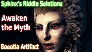 Awaken the Myth  Boeotia Artifact  Sphinxs Riddle Solutions AC Odyssey 2018 [upl. by Burman]