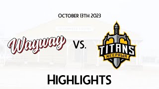 HIGHLIGHTS  Waywayseecappo Wolverines  Neepawa Titans Oct 1323 [upl. by Salocin]