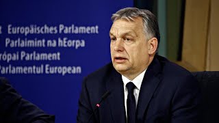 Orban European Parliament discuss Hungarys Council Presidency [upl. by Nil]