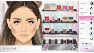 Stardoll Christmas Makeup Looks by Rakellbabe [upl. by Adnawot]