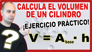 💥Calcula El VOLUMEN y CAPACIDAD En Litros De Un CILINDRO CON 3 metros Altura y 2 metros Diámetro💥 [upl. by Rebmac401]