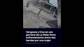 Venganza y tiros en una gomería de La Plata feroz enfrentamiento entre dos bandas por una mujer [upl. by Anirual]