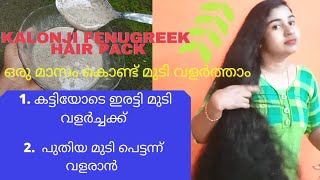 karimjeerakam For Hair GrowthKalonji Fenugreek Hair Pack for Thick Triple HairGrowth [upl. by Acissaj]