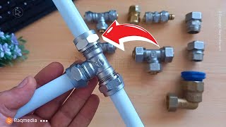 PEX Pipe Installation Connect Coupler Fittings Like a Pro  Connect Coupler Fittings Plastic Pipe [upl. by Oeramed]