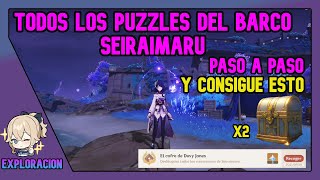 TODOS LOS PUZZLES BARCO SEIRAIMARU INAZUMA 21  Genshin Impact Gameplay Español [upl. by Hendry]