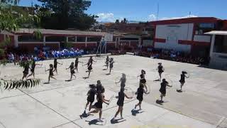 Drill con Aros 1° PUESTO Con música Andina Juan XXIII 2016 [upl. by Anirazc]