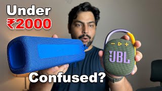 JBL Clip 4 vs Mi Portable Bluetooth Speaker 16W  Best Speaker Under 2000 [upl. by Calley]