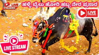 Live Halli Bail Hori Habba  ಹಳ್ಳಿ ಭೈಲ್ ಹೋರಿ ಹಬ್ಬ 🥳👇 [upl. by Ketchan]