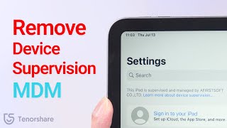 How to Remove Device Supervision on iPad [upl. by Irahs]