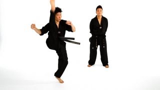 How to Do an Axe Kick  Taekwondo Training [upl. by Eiral]