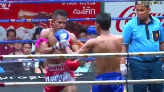 Muay Thai FightYodkunsuk vs Sonnarai ยอดขุนศึก vs ศรนารายณ์ Rajadamnern StadiumBangkok 24316 [upl. by Ku791]