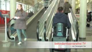 Rollstuhl Segway Laufband Rollband statt Treppe [upl. by Hueston]