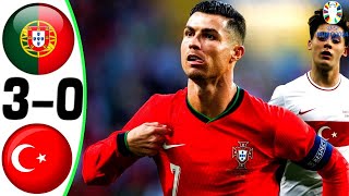 Portugal vs Turkey 30  All Goals and Highlights 2024 💥 RONALDO [upl. by Mackler]