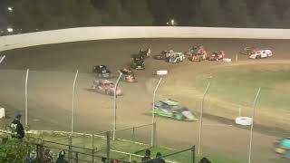 82824 IMCA Modifieds  AMain Event  Grays Harbor Raceway  Elma WA [upl. by Anaugahs]