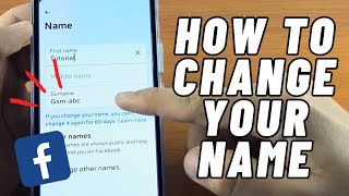 How to Change FACEBOOK Name 2024  FULL GUIDE [upl. by Corrie]