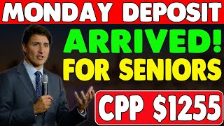 CPP 1255 Increased Payment Deposit Has Come On Monday Announced By CRA For Seniors [upl. by Khano]