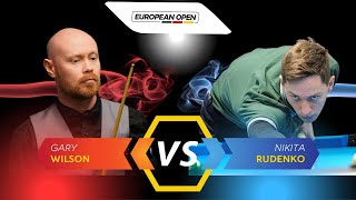 GARY WILSON VS NIKITA RUDENKO  EUROPEAN OPEN 2023 billiards nineball 9ballpool highlights [upl. by Buonomo]