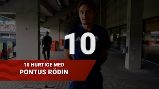 Pontus Rödin som golfspiller  10 Hurtige [upl. by Aed]