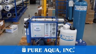 Commercial Seawater Reverse Osmosis Machine Kenya 1300 GPD  wwwPureAquacom [upl. by Bibah]