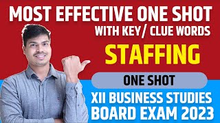 Staffing  Final Revision with all Key words for class 12 Business studies Board exam 2023 cbse [upl. by Nerred722]