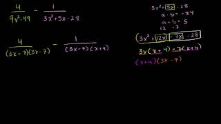 Adding Rational Expressions Example 3 [upl. by Atterehs]