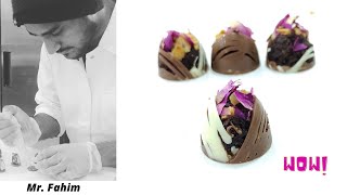 How to make rose Chocolate  Beautiful mirror finished chocolate bonbon crafted by Mr Fahim [upl. by Ardek]