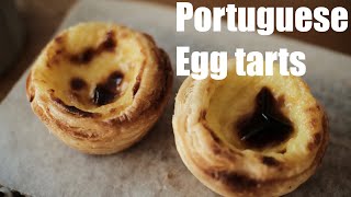 ENG SUB Portuguese Egg TartsPasteis de Nata  Puff Pastry Recipe [upl. by Tallula]