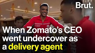 Zomato’s CEO went undercover as a delivery agent [upl. by Aitram]