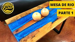 Creando Una Mesa De Rio Con Resina Epoxica  Cubiertas Epoxi [upl. by Okiruy556]