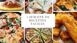 Menu de la semaine avec de recettes faciles et ensoleillées [upl. by Jerusalem166]