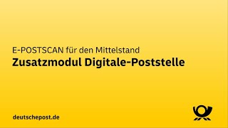 EPOSTSCAN  Zusatzmodul DigitalePoststelle [upl. by Daniele]